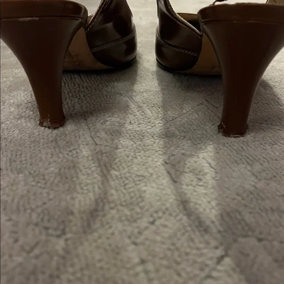 Brown Slingback Heels - Picture 4 of 6